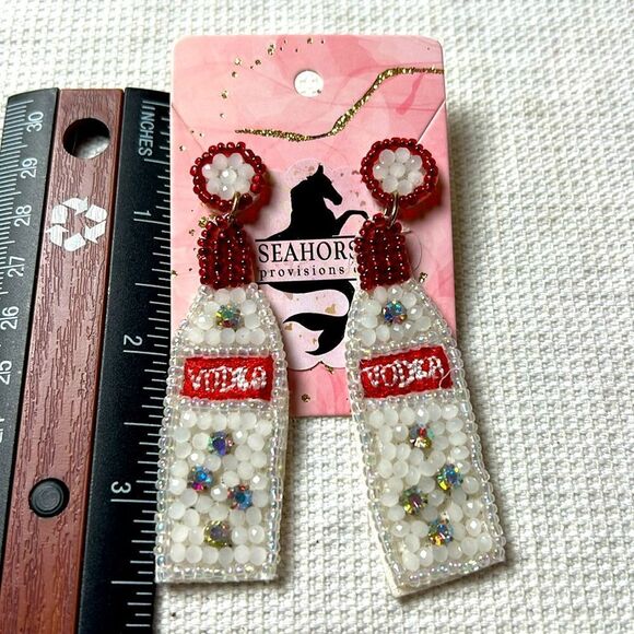 Vodka Party Seed Bead Earrings - Picture 1 of 1